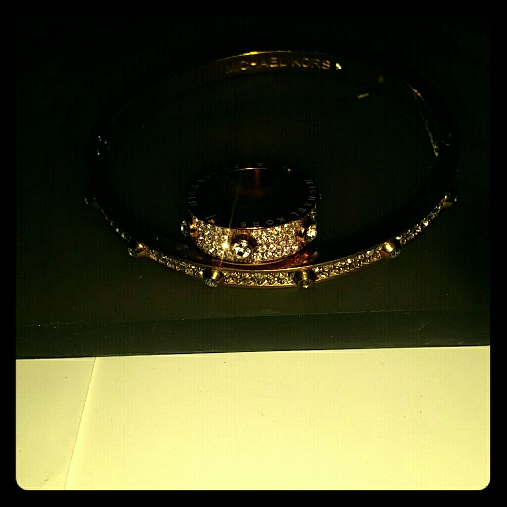 Mk bling bangle n ring set